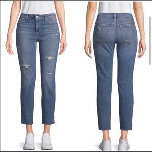 Joe’s Jeans Distressed Midrise Straight Ankle Jean